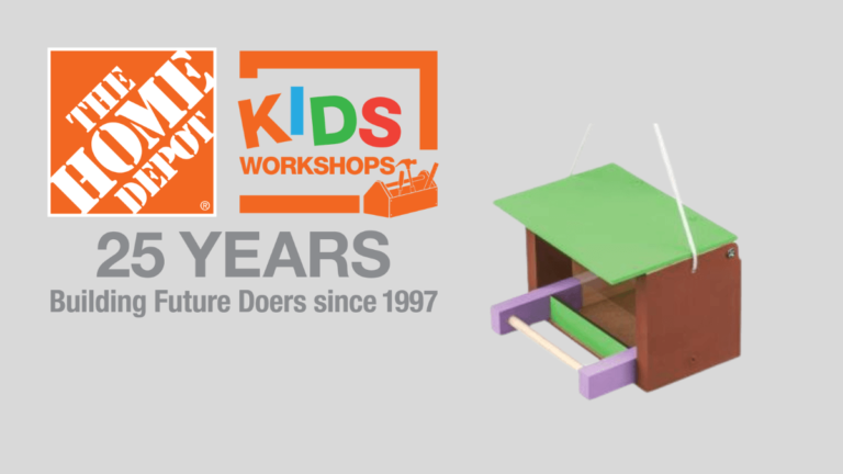 Free Birdy Buffet Kids Workshop at Home Depot on May 3