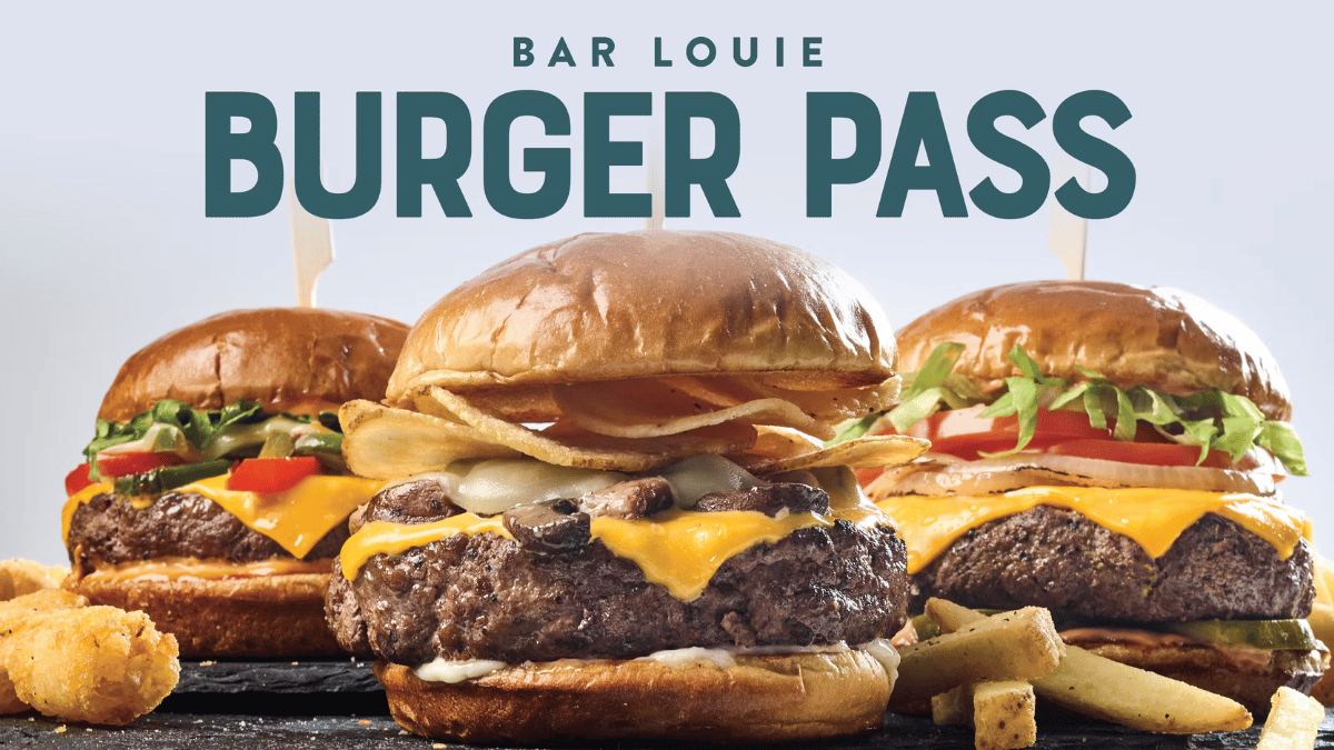 Bar Louie Launches Burger Pass for $25 in May