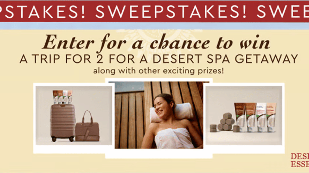 Desert Essence Destination Desert Sweepstakes