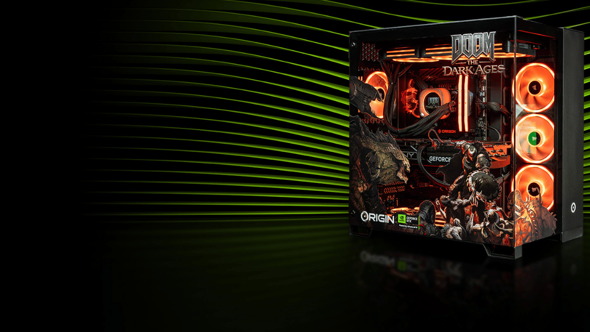 Origin PC DOOM The Dark Ages Custom PC Giveaway