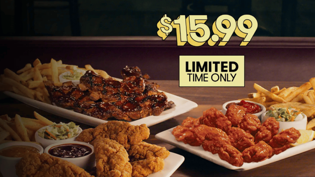 Applebee’s All You Can Eat Boneless Wings, Chicken Tenders, & Riblets (LIMITED TIME)