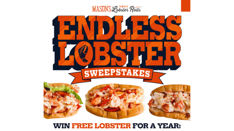 Mason’s Famous Lobster Rolls Free Lobster for a Year Sweepstakes