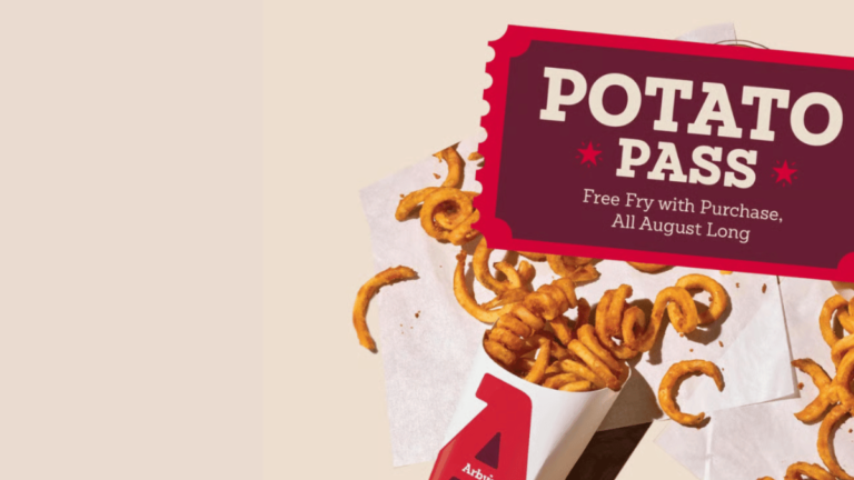 Free Medium Fry Daily in August From Arby’s