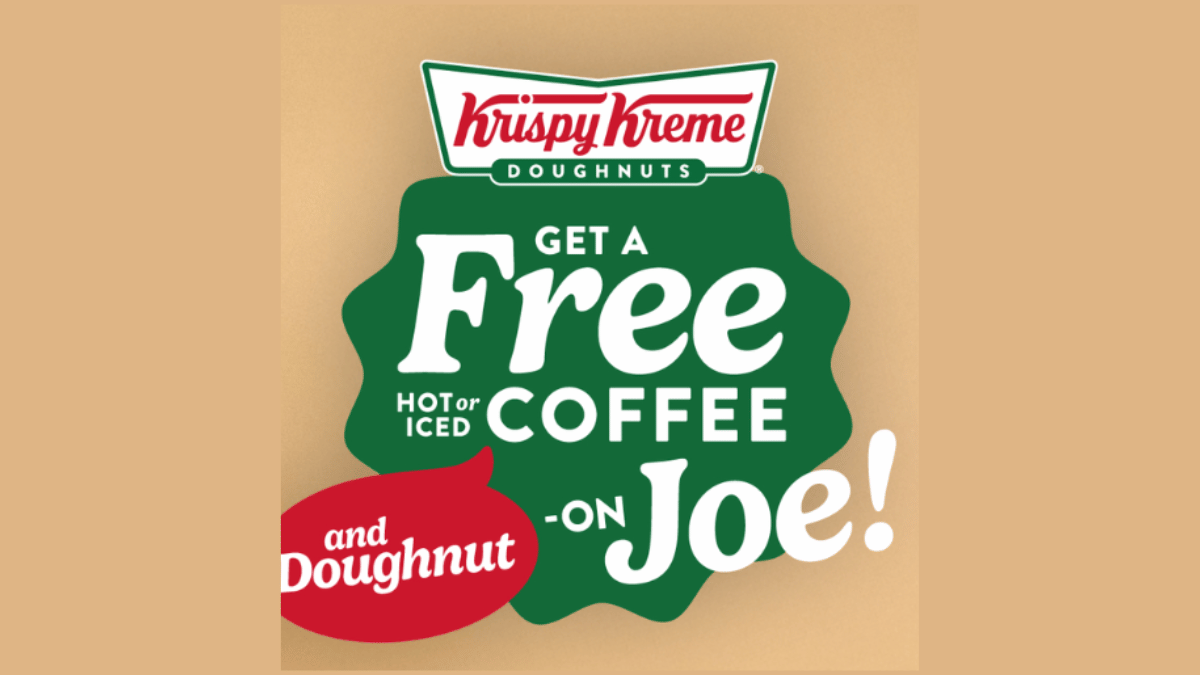 Free Coffee + Donut & BOGO $1 Dozen at Krispy Kreme on Sept. 29th!