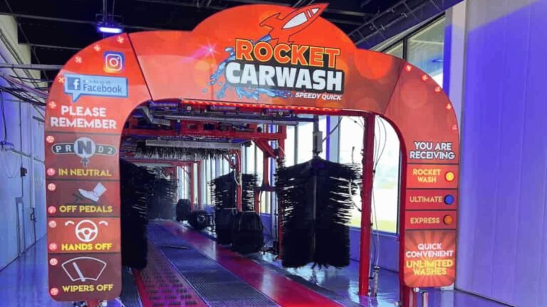 "Get a Free Car Wash at Rocket Carwash!"
