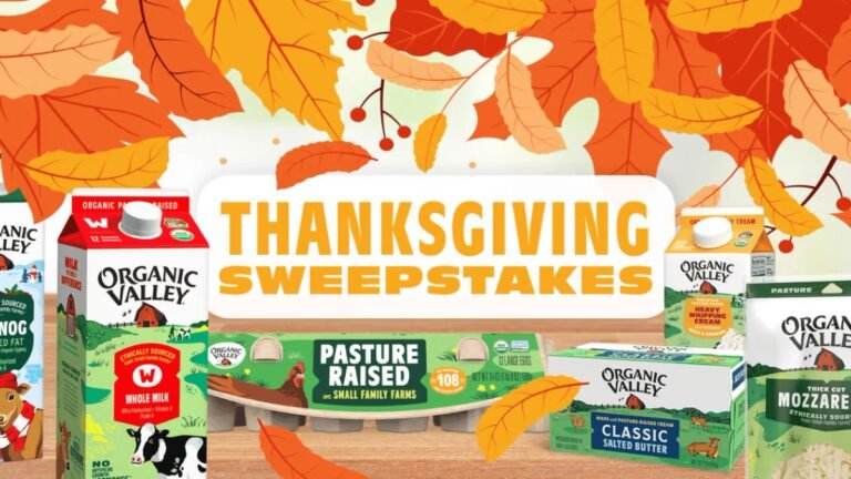 Win Big with Organic Valley's Thanksgiving Sweepstakes!