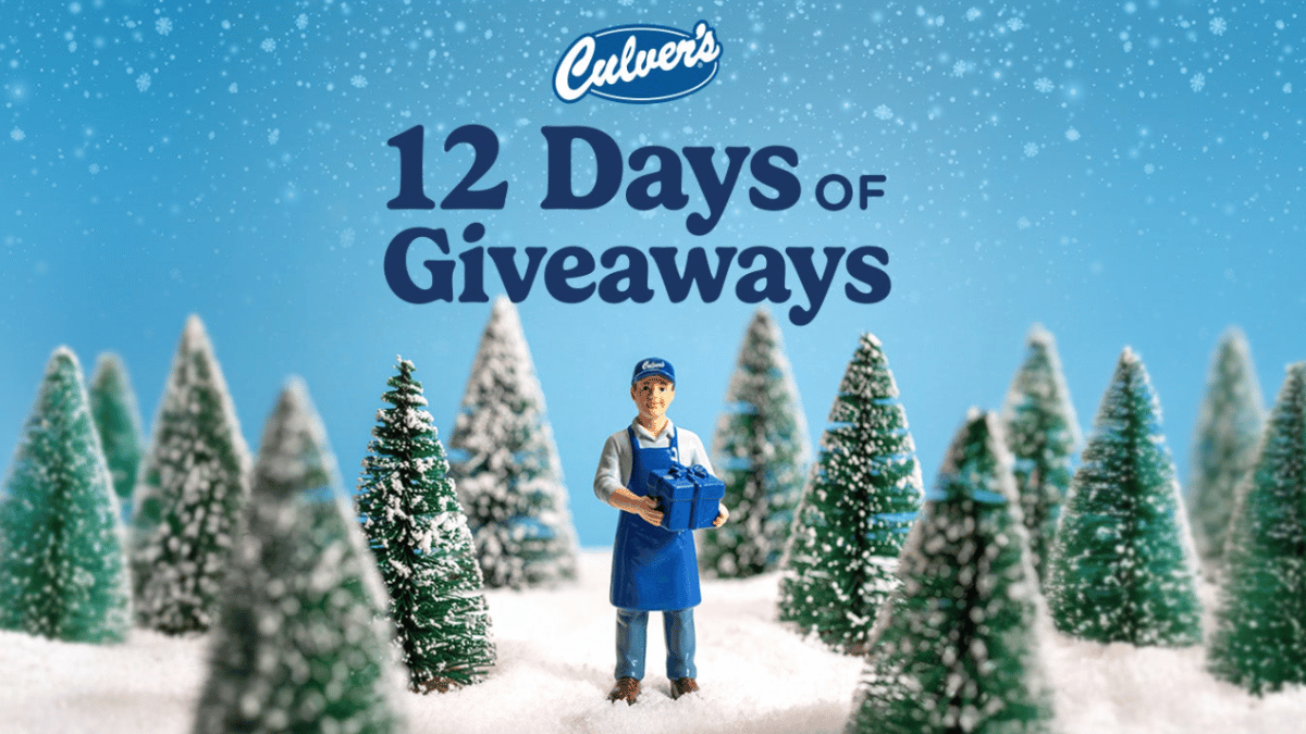 Culver’s 12 Days of Sweepstakes: Win Daily Prizes!