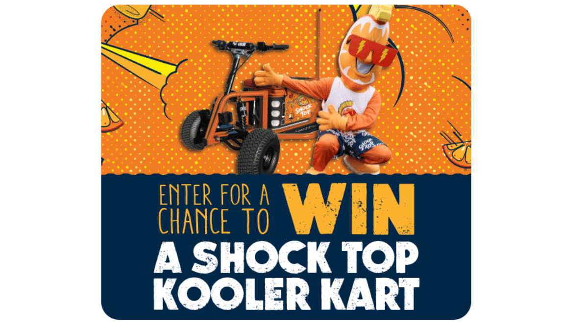 "Enter to Win a Shock Top Kooler Kartz!"