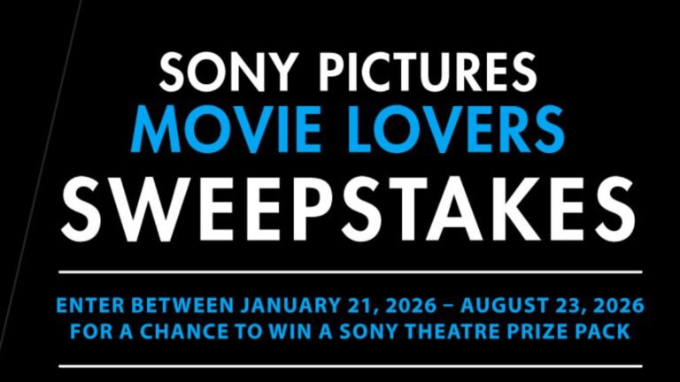Win Big with Sony Pictures 2026 Movie Lovers Sweepstakes!
