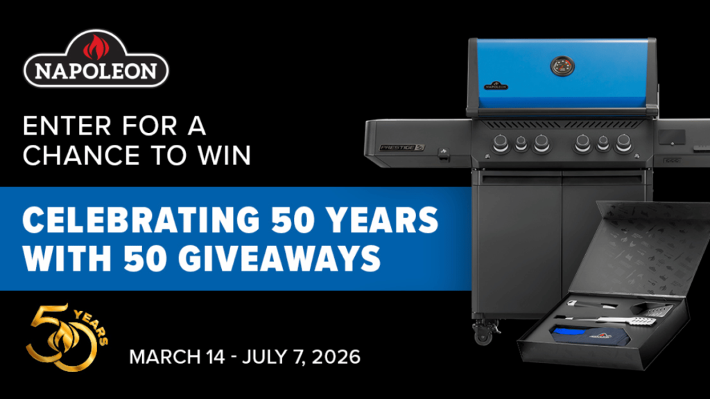 Napoleon Grill 50 Years, 50 Giveaways Sweepstakes