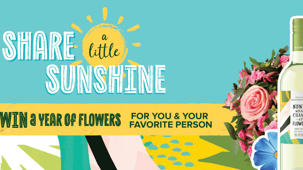 Sunny with a Chance of Flowers Share a Little Sunshine Sweepstakes