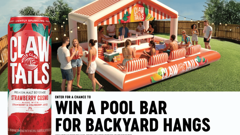 White Claw Clawtails Inflatable Pool Lounger Sweepstakes