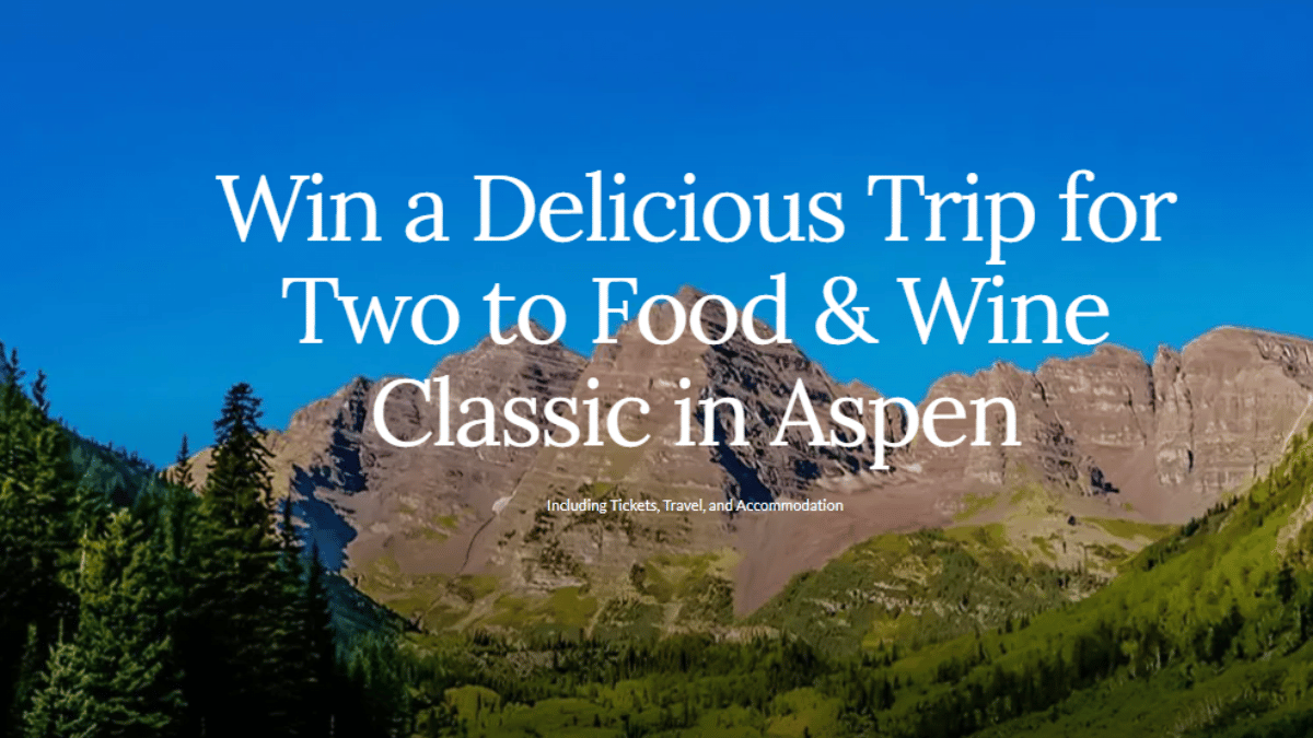 San Pellegrino Aspen Food & Wine Sweepstakes