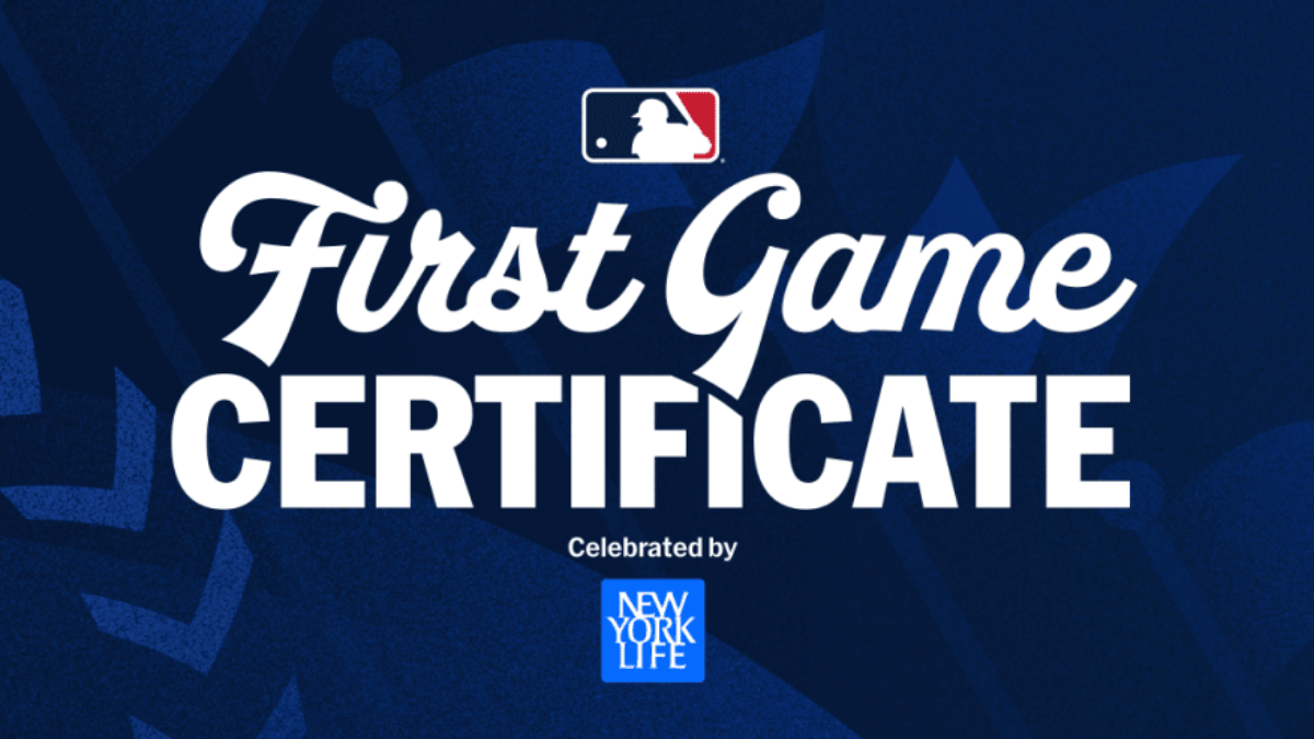MLB New York Life First Game Certificate Sweepstakes