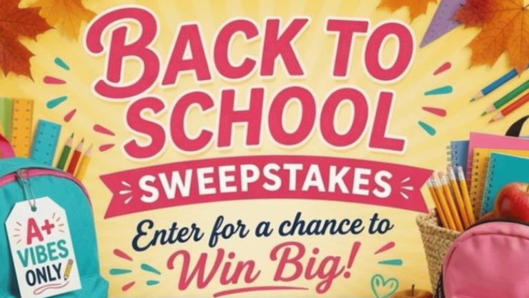 Just A Pinch Back-to-School Boost Sweepstakes