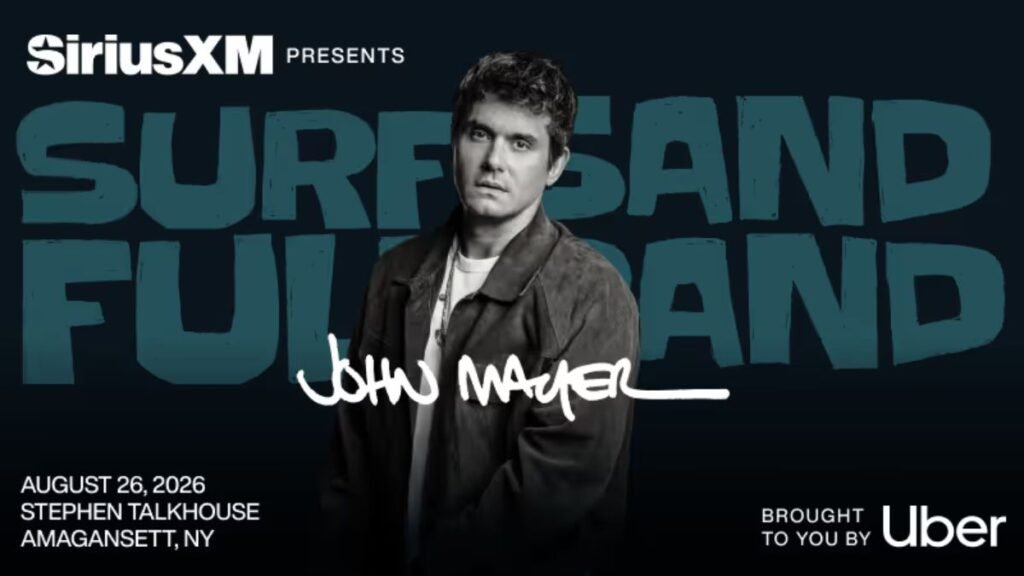 SiriusXM John Mayer Uber Flyaway Sweepstakes